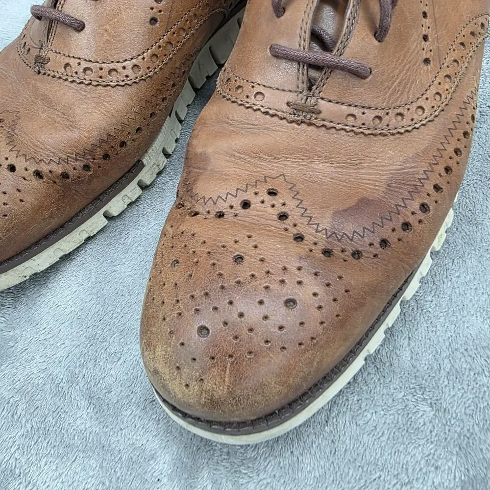Cole Haan Zerogrand $160 Men's Wingtip Oxfords Shoes Size 11.5 M Leather C14493